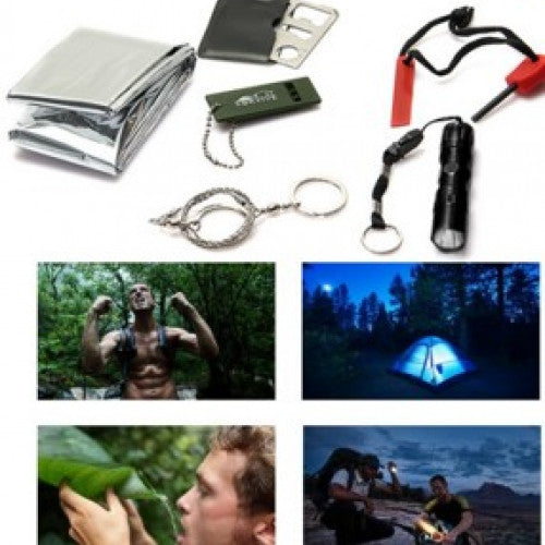 6in1 Survival Kit Gear Hiking Camping Set