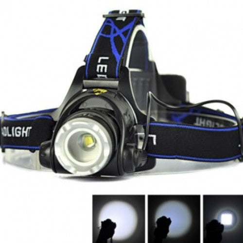 Ultra Bright Zoomable XM-L T6 LED Headlamp