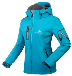 Women's Waterproof Rain Fleece Hiking Jacket